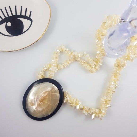 🌈 Amazing Vintage Baroque Pearl necklace - Picture 5 of 5